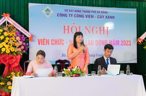 Công ty Công viên – Cây xanh Đà Nẵng tổ chức thành công Hội nghị Viên chức – Người lao động năm 2023